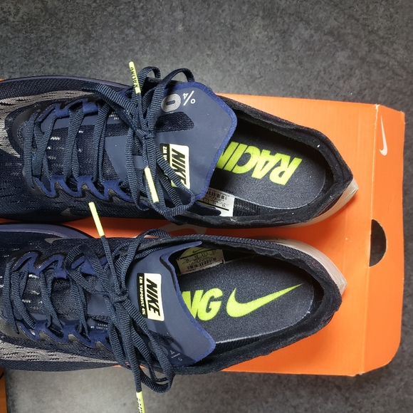 Nike Zoom Men's Size 13 Vaporfly 4% OBISIDAN BLUE GREY SILVER Running - Picture 5 of 9